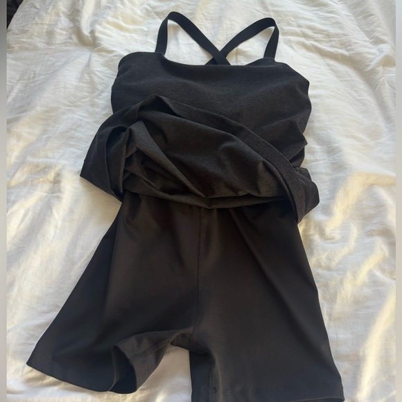 Beyond Yoga Charcoal Gray Activewear Dress - Picture 2 of 5